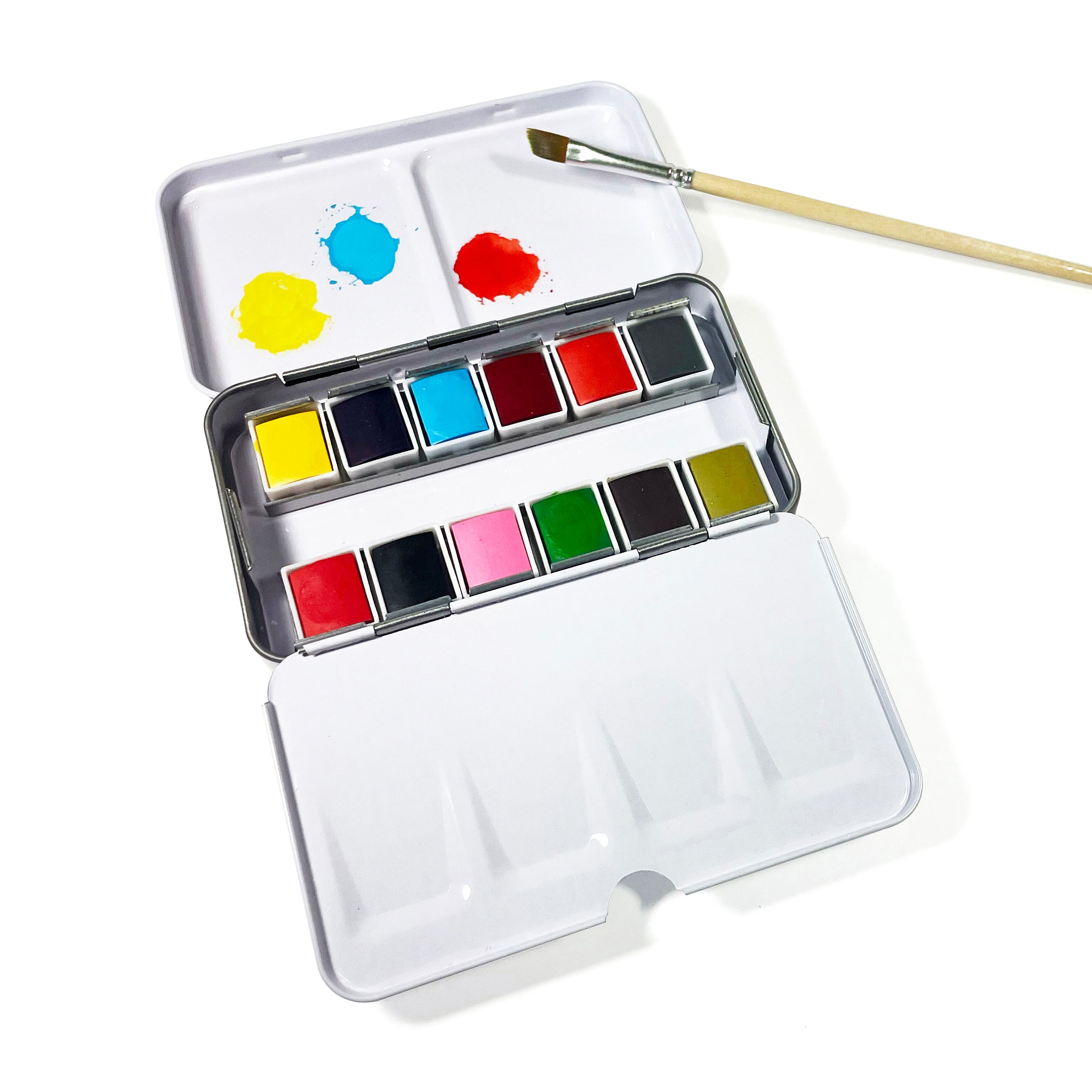 Elseware Unplug Watercolors – Metal Palette – 12 Colors – Travel Friendly | Playroom Avenue