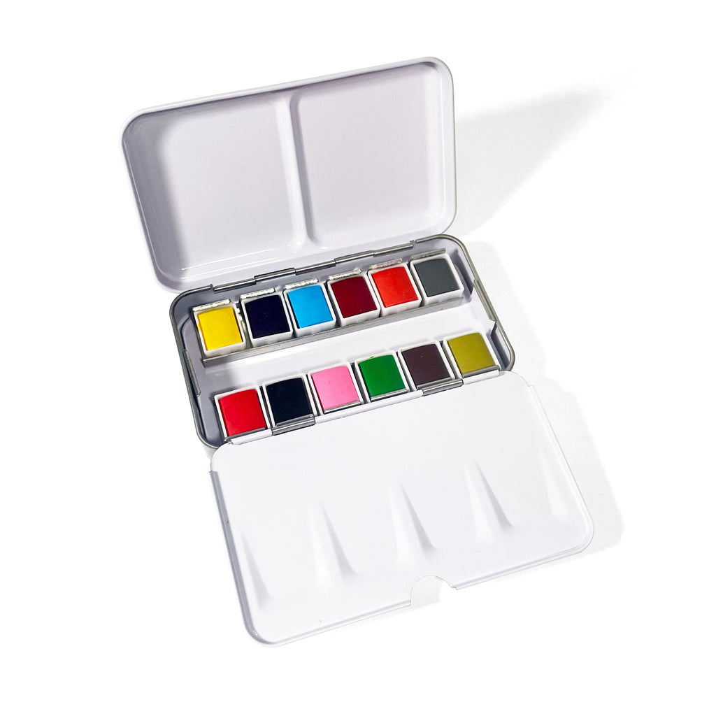 Elseware Unplug Watercolors – Metal Palette – 12 Colors – Travel Friendly | Playroom Avenue