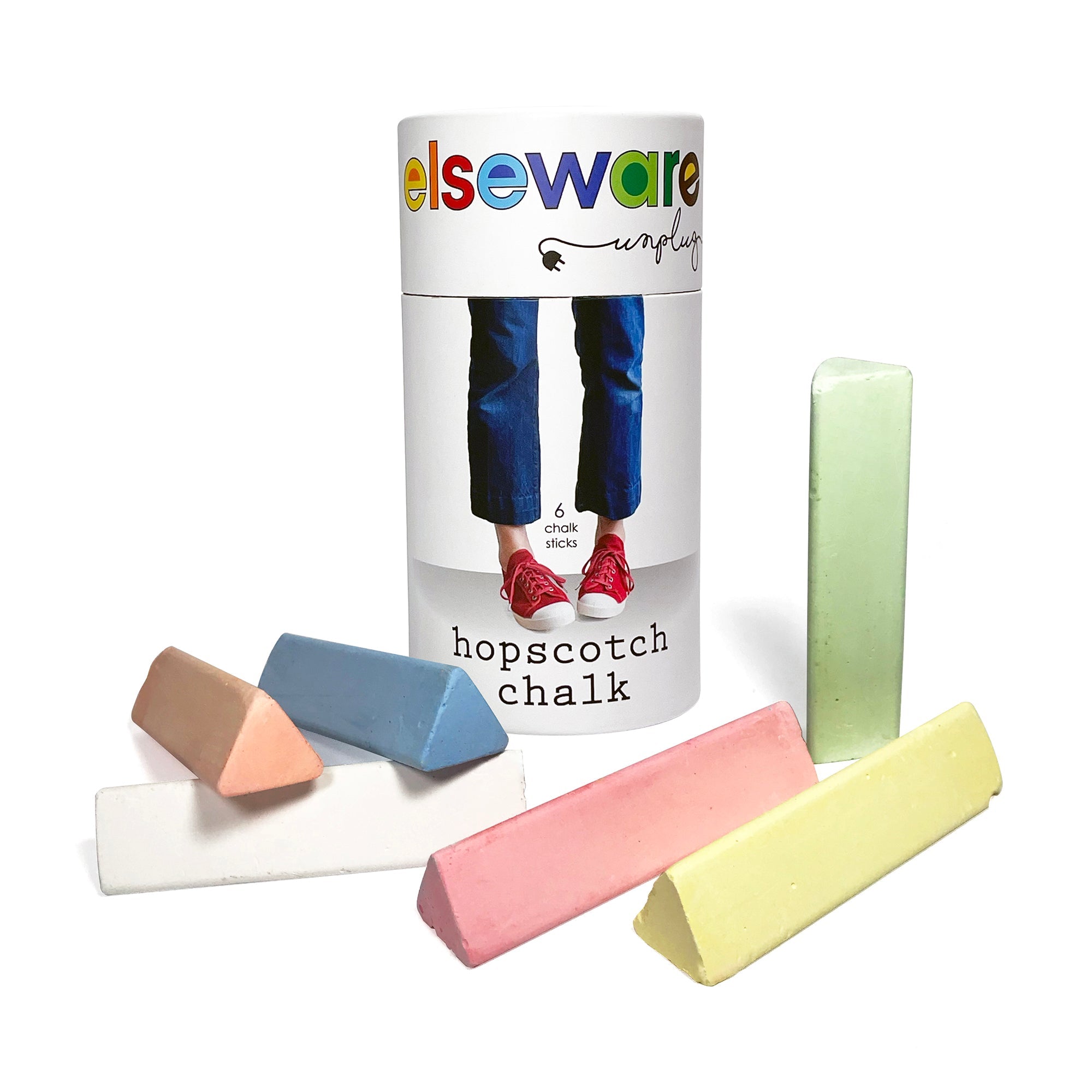 Elseware Unplug Hopscotch Chalk – Talc-Free – Non-Toxic Set | Playroom Avenue