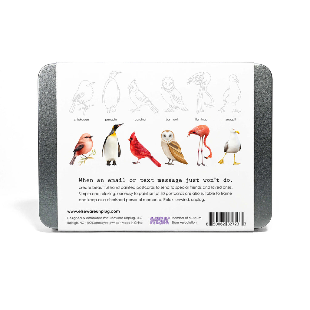 elseware unplug Coloring Postcards w/ 6 Designs (30 cards) | Playroom Avenue