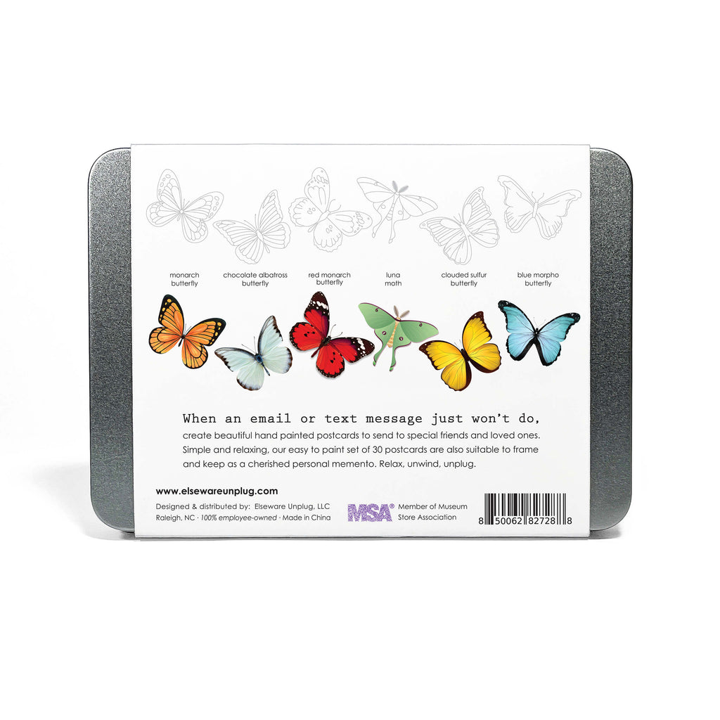 elseware unplug Coloring Postcards w/ 6 Designs (30 cards) | Playroom Avenue