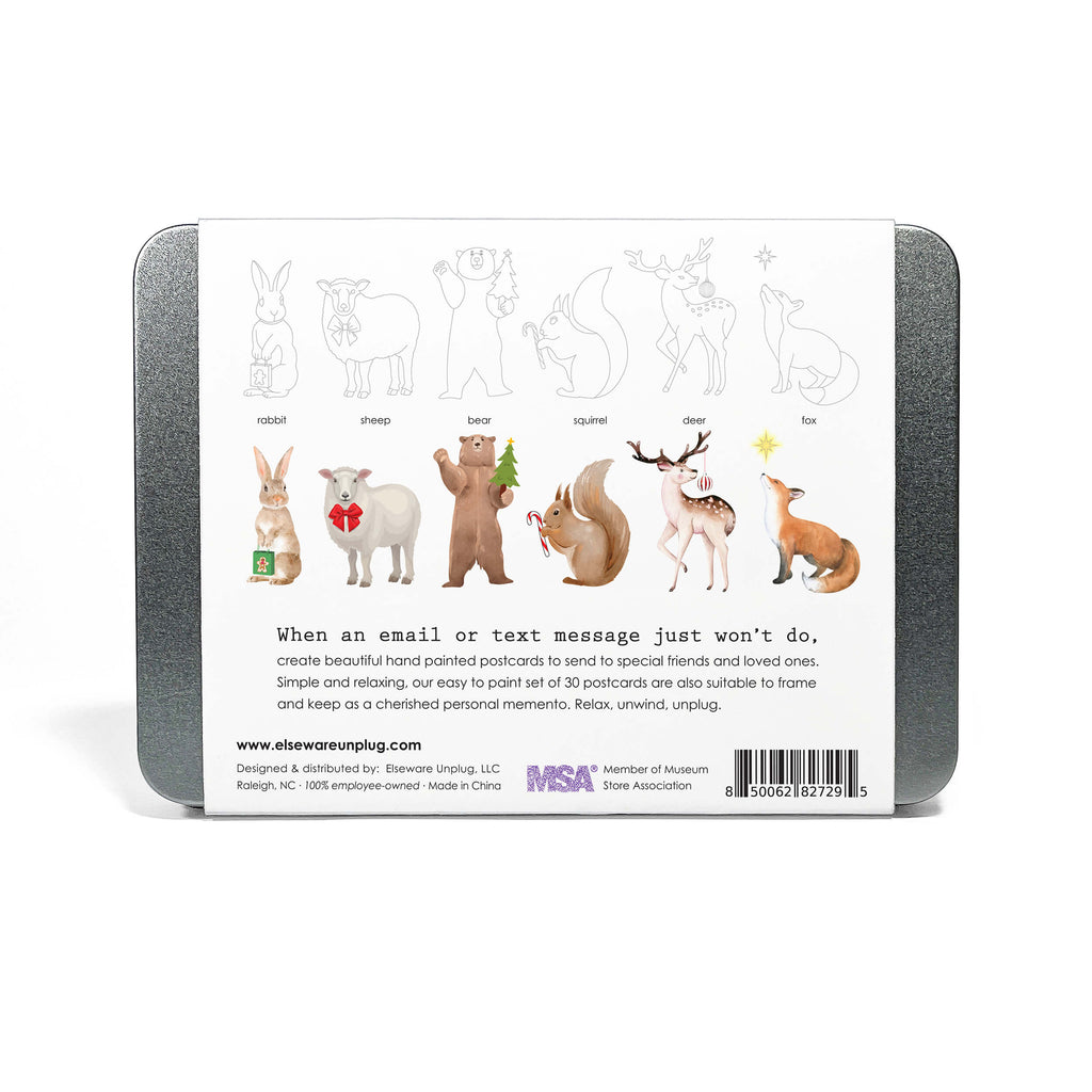 elseware unplug Coloring Postcards w/ 6 Designs (30 cards) | Playroom Avenue