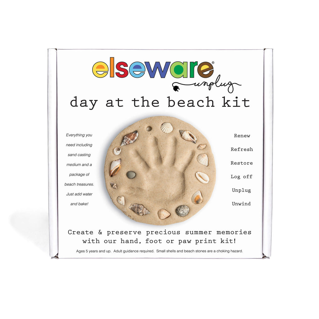 Eco-Kids Day at the Beach – Kids Hand & Footprint Keepsake | Playroom Avenue