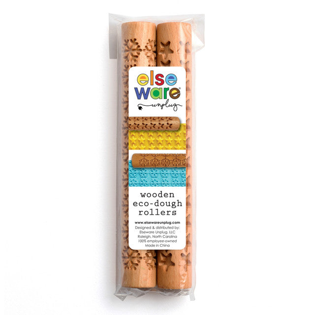 Elseware Unplug Wooden Eco-Dough Rollers – High-Quality Beechwood Tool | Playroom Avenue