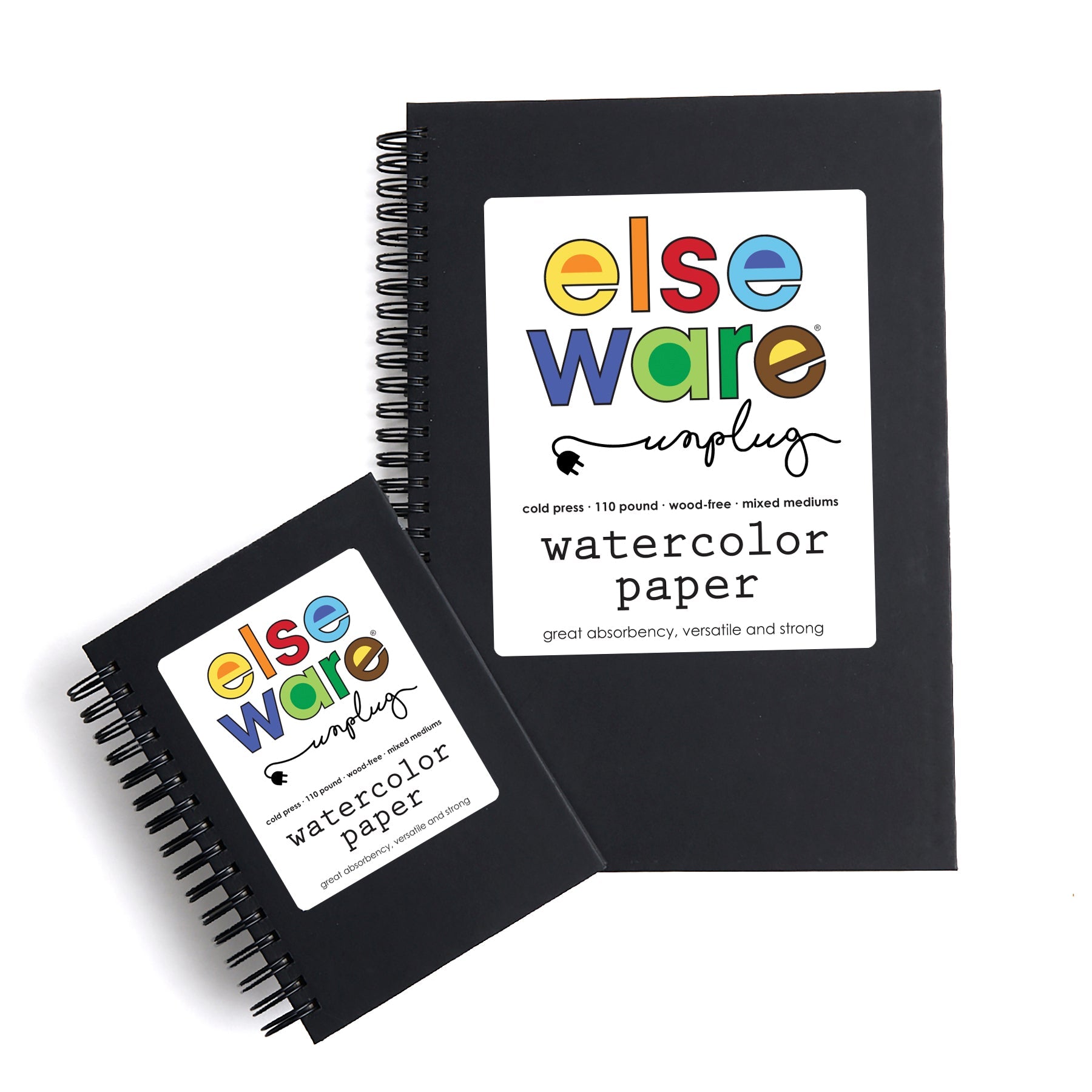 Elseware Unplug Watercolor Paper Pad (Large) – 7" x 10" – 110 lb Cotton Rag | Playroom Avenue