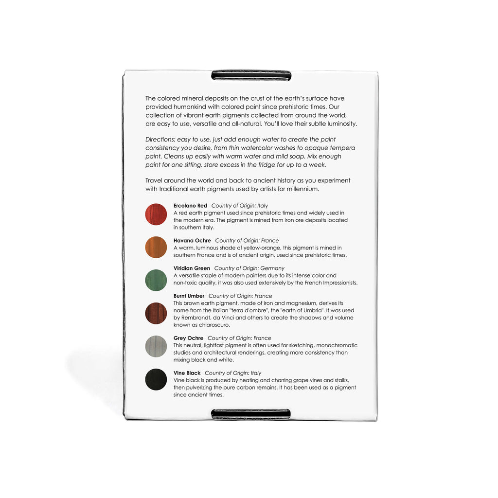 Earth Paint Set – Natural Mineral Pigments (15–17g per Vial) | Playroom Avenue
