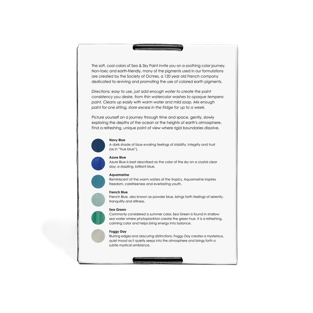 Elseware Unplug Sea & Sky Paint Set – Non-Toxic Earth Pigments (15–17g per Vial) | Playroom Avenue