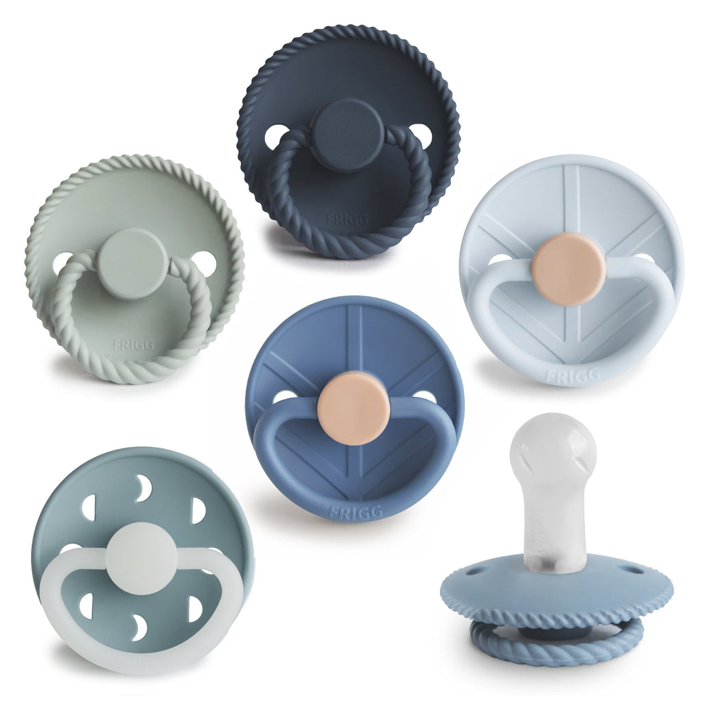 FRIGG Silicone Pacifier 6-Pack Endless Sea 6-18 Months | Playroom Avenue