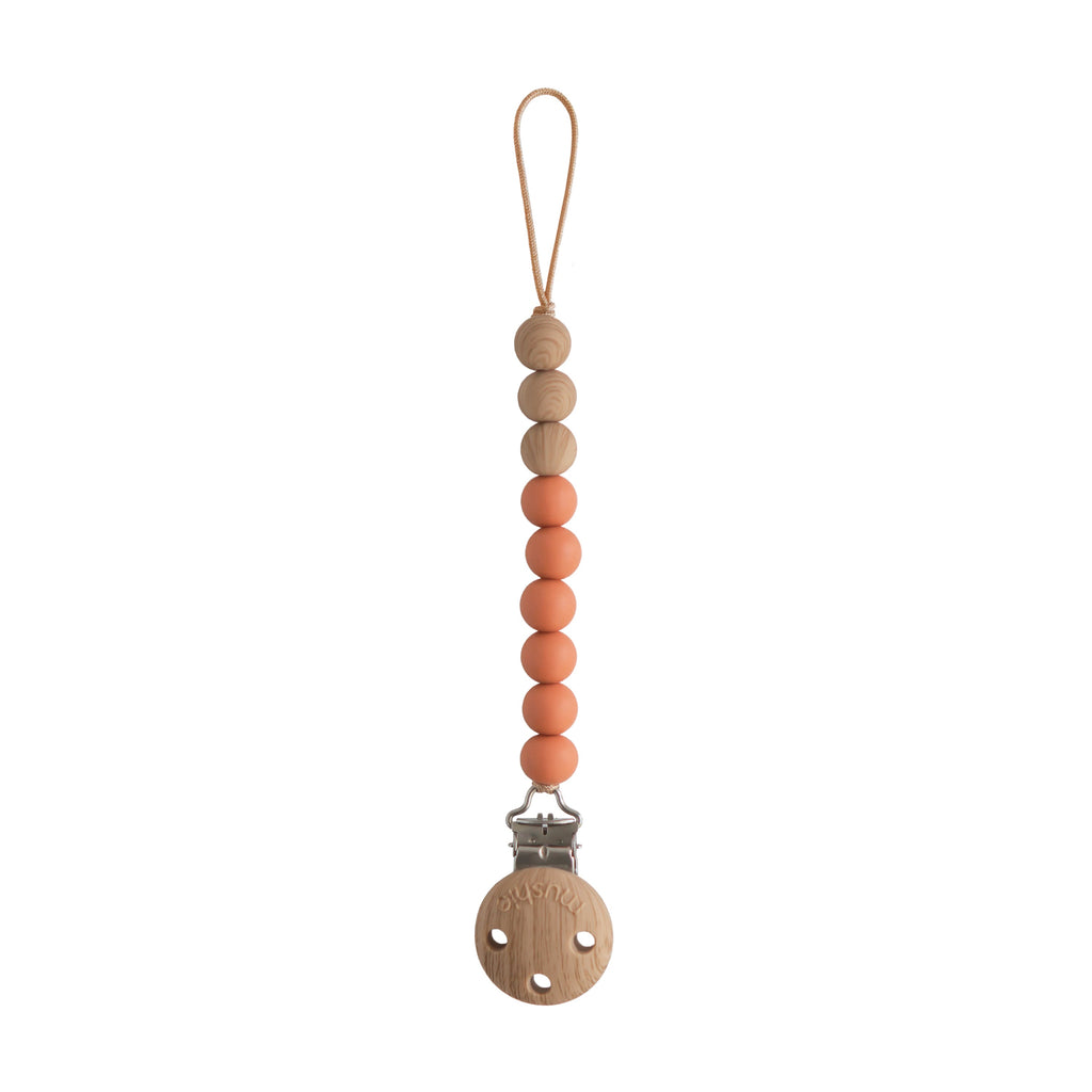 Mushie Silicone Pacifier Clip | Eva Clementine | Playroom Avenue