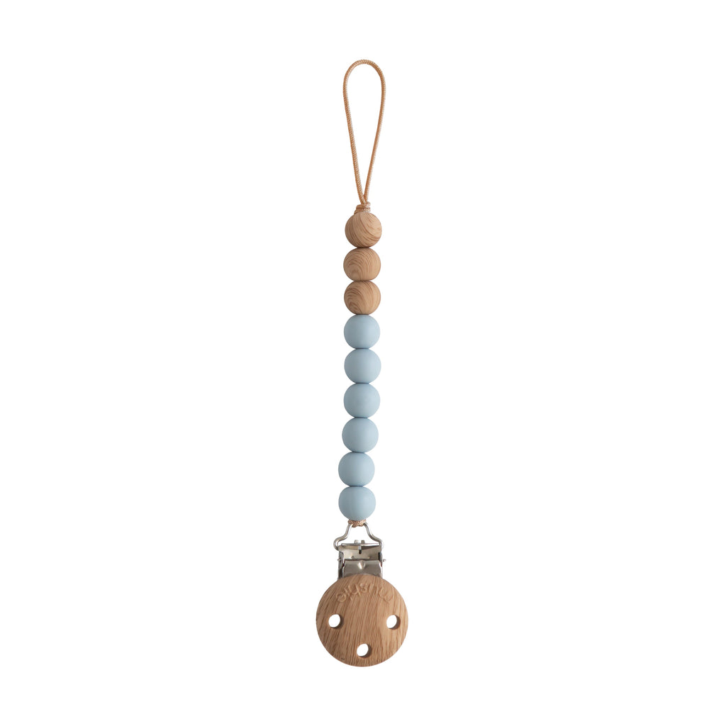 Mushie Silicone Pacifier Clip | Eva Cloud | Playroom Avenue