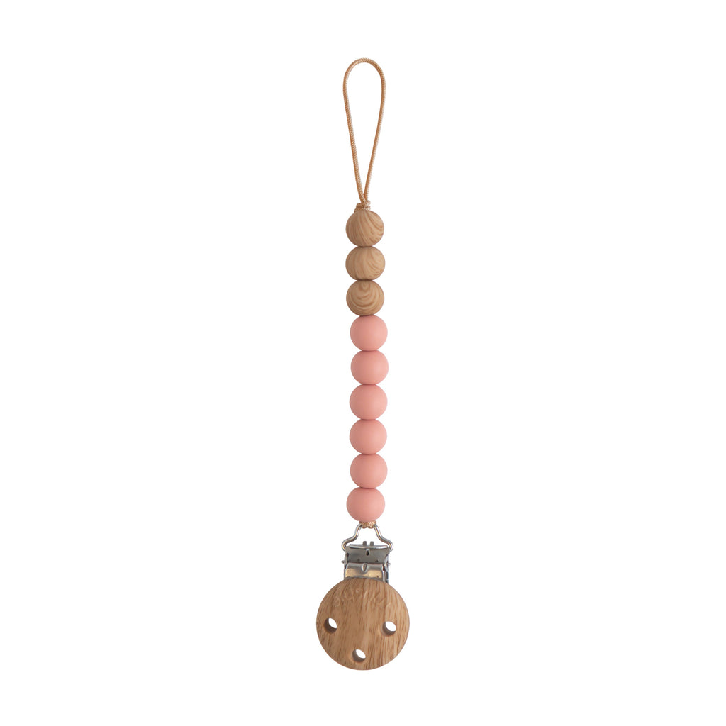 Mushie Silicone Pacifier Clip | Eva Powder | Playroom Avenue
