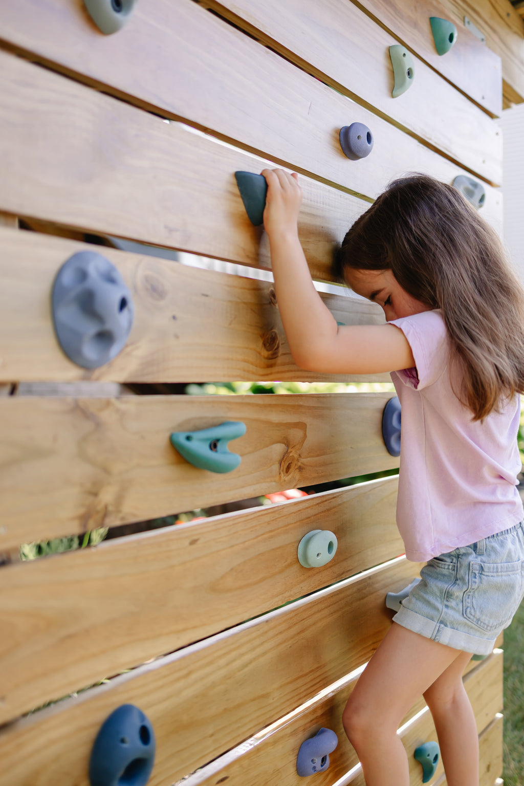 Everett & Avery Co. Premium Rock Climbing Holds (Aurora) - Glow-in-the-Dark Rock | Playroom Avenue