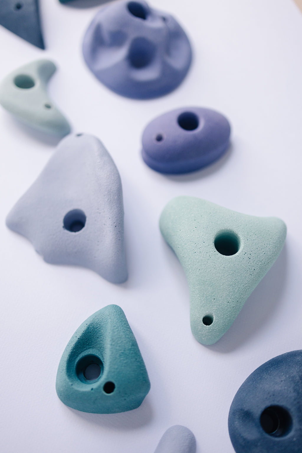 Everett & Avery Co. Premium Rock Climbing Holds (Aurora) - Glow-in-the-Dark Rock | Playroom Avenue