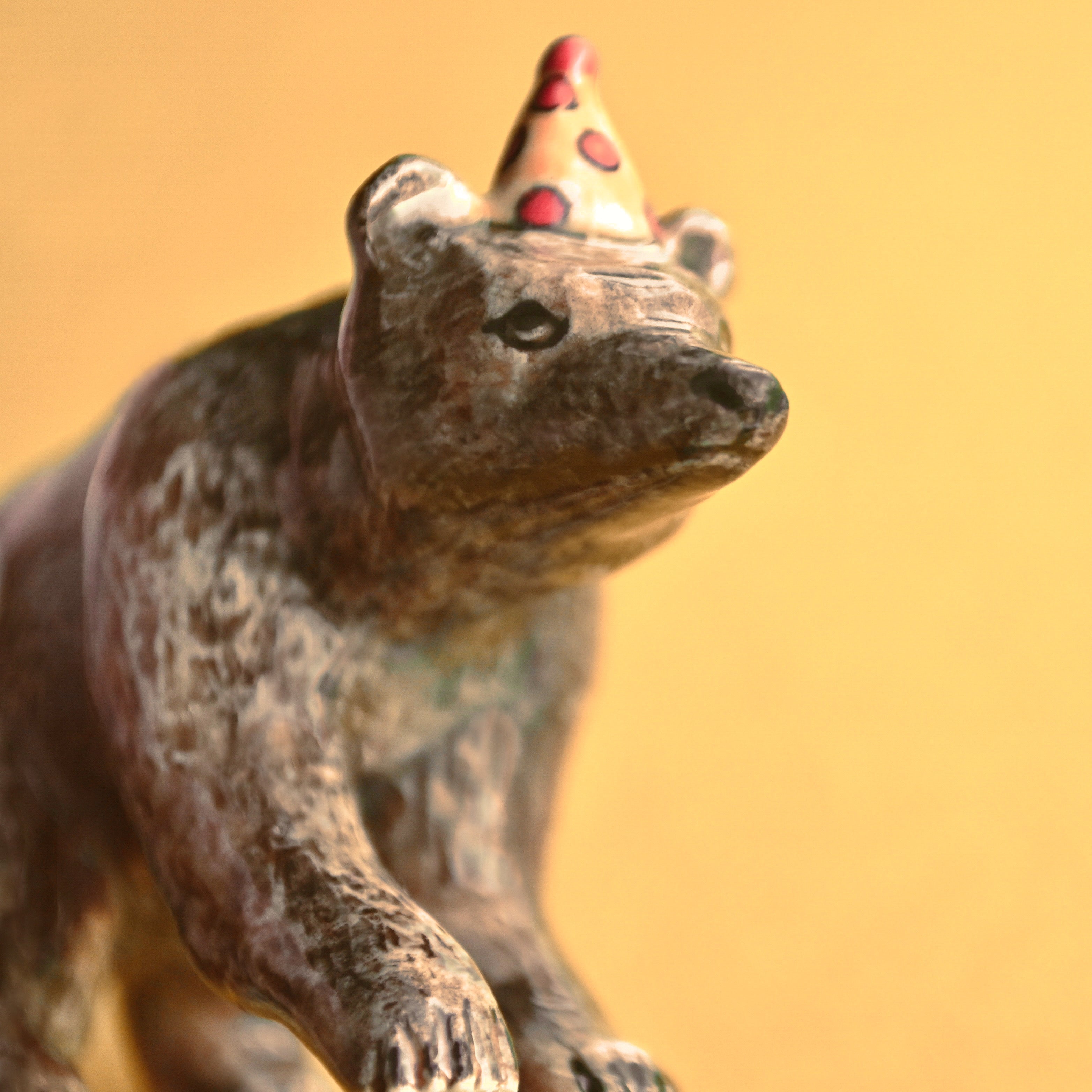 Camp Hollow Bear Cake Topper | Porcelain Party Animal | Candle Holder