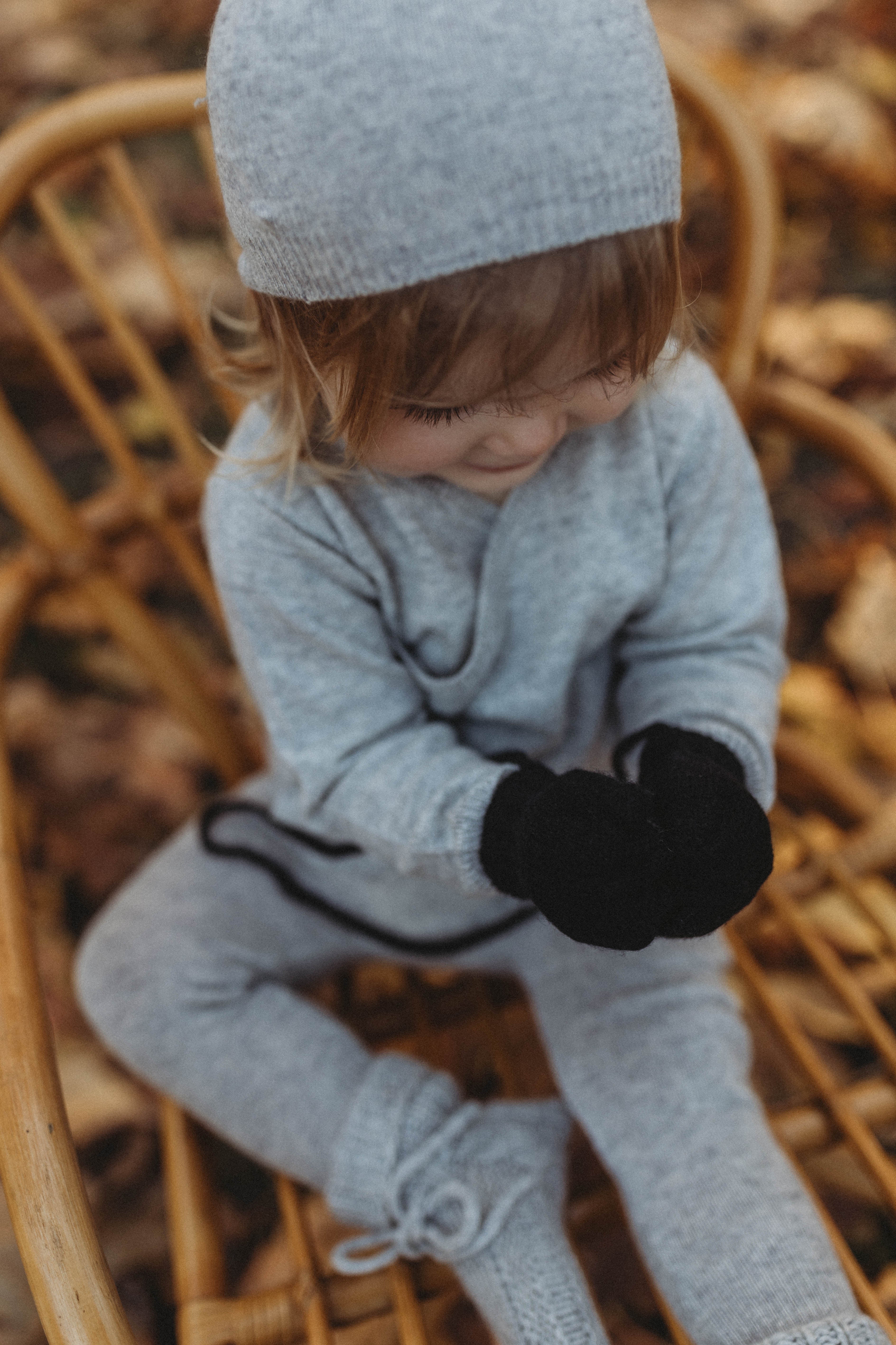 La Petit Lapin Cashmere Wrap Cardigan | Grey Dawn | Playroom Avenue