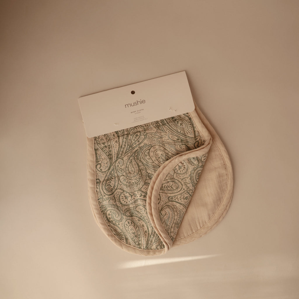Mushie Organic Cotton Muslin Burp Cloth 2-Pack | Playroom Avenue