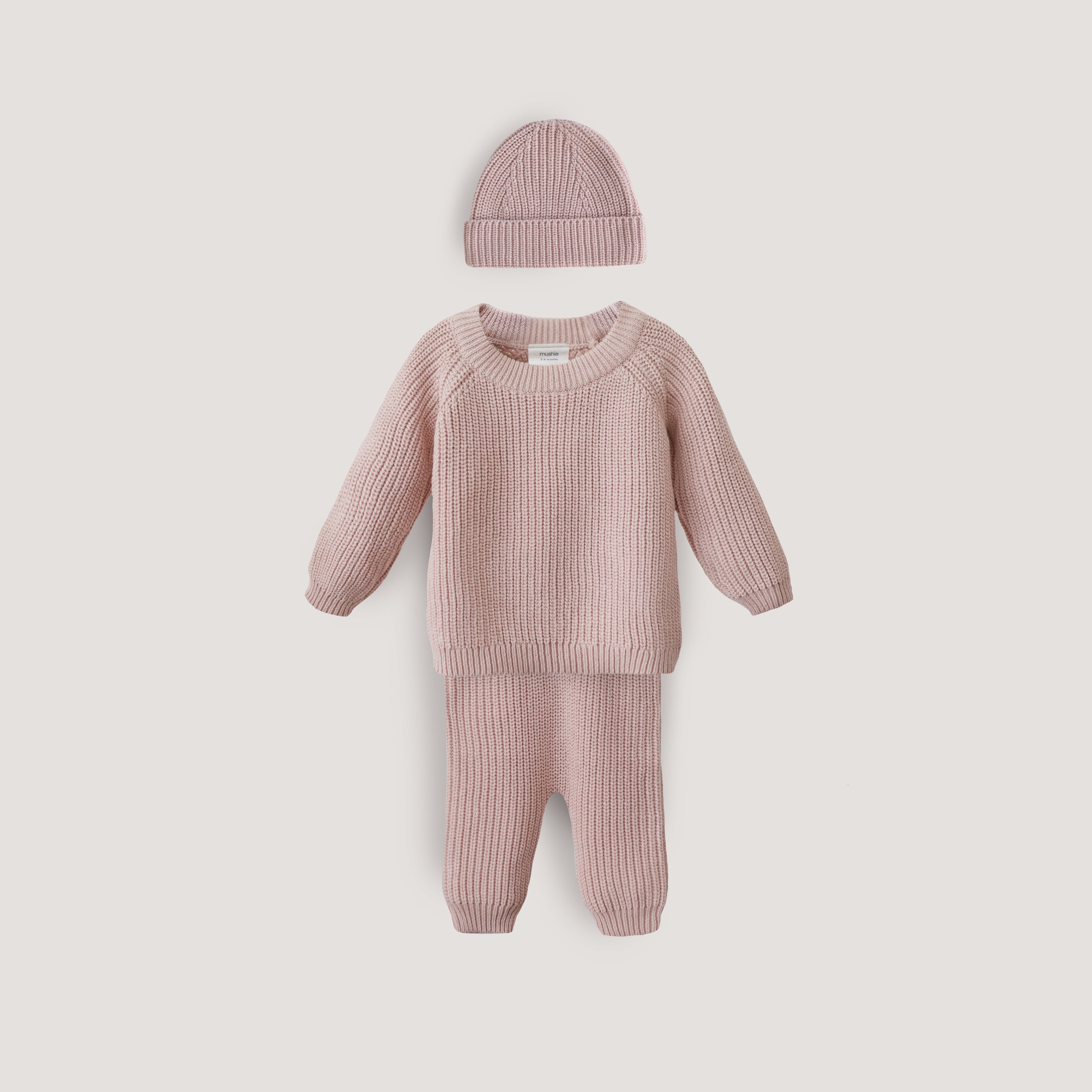Mushie Chunky Knit Beanie | Playroom Avenue
