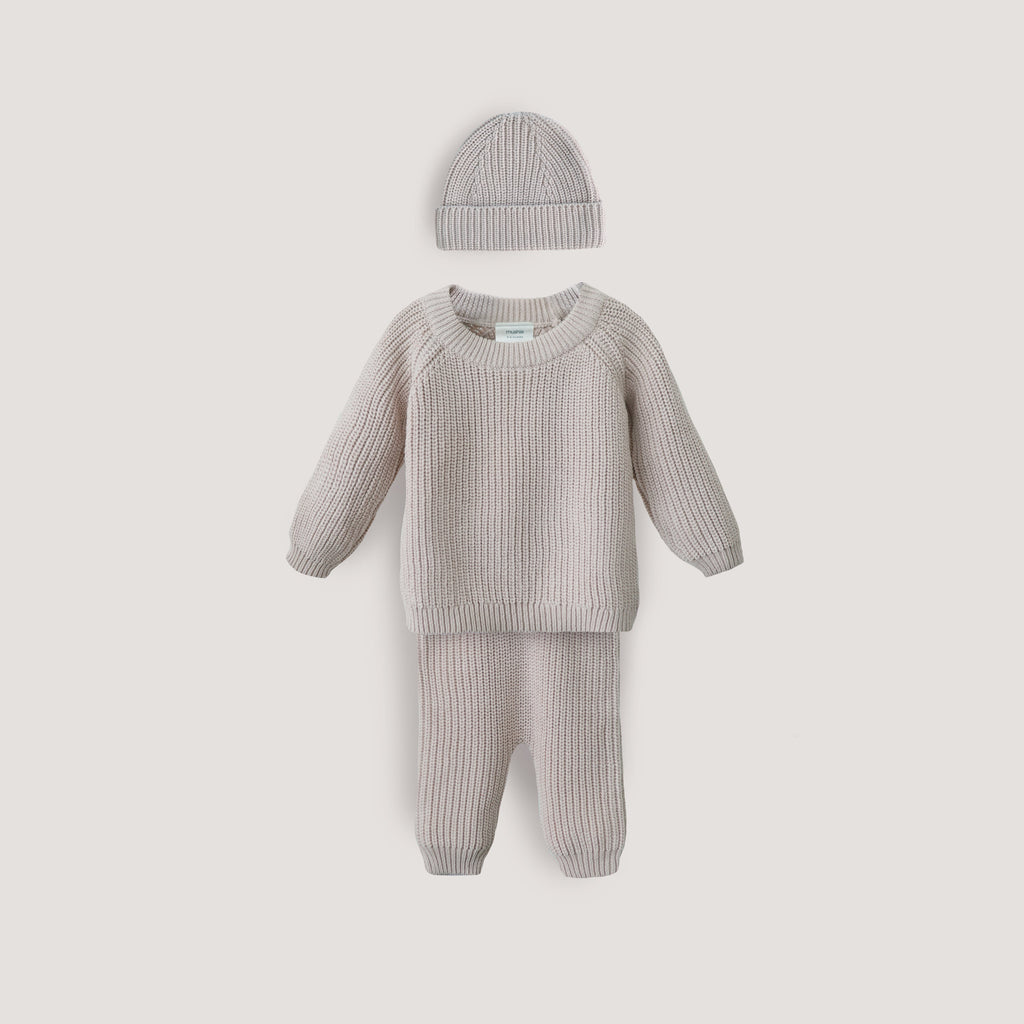 Mushie Chunky Knit Pants | Playroom Avenue