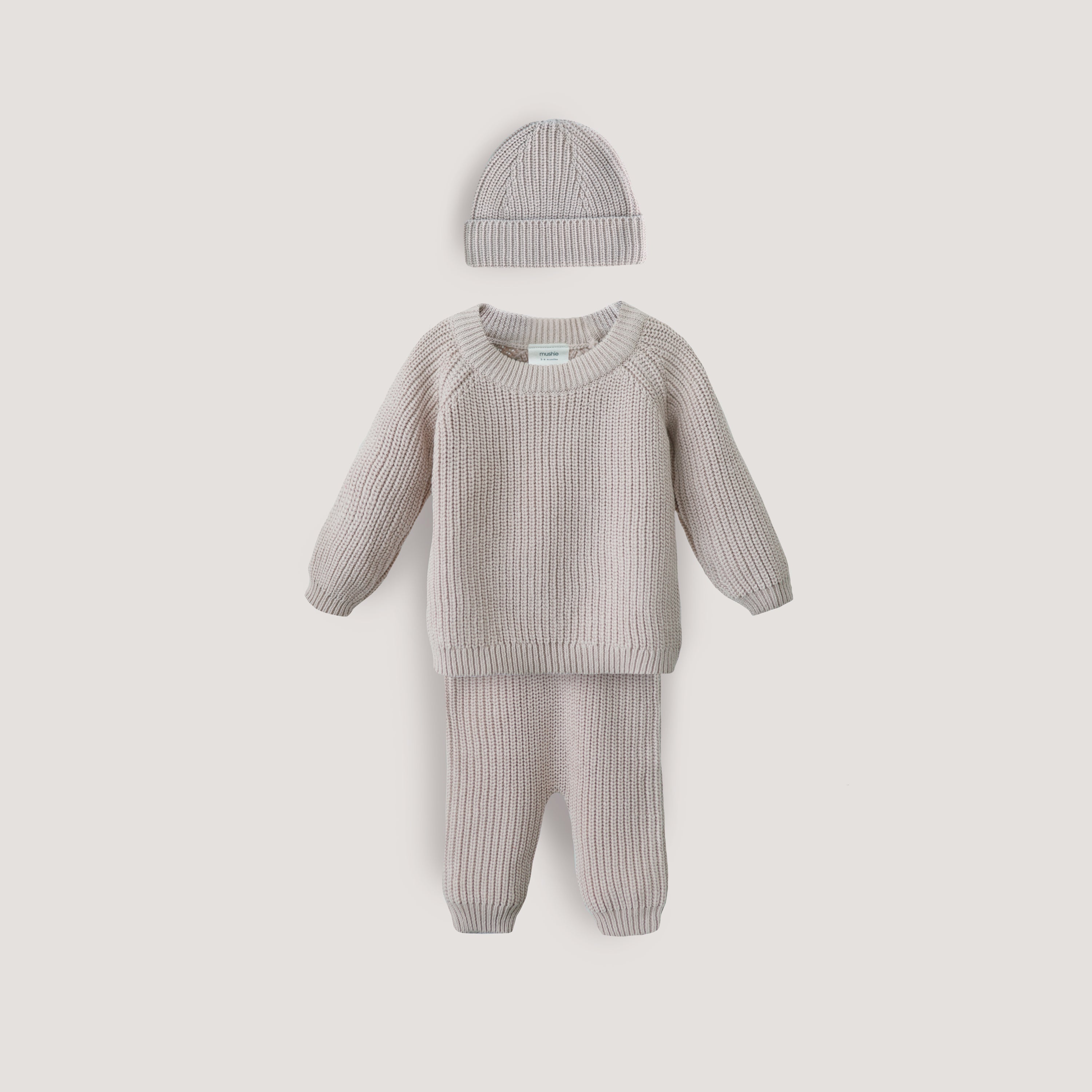 Mushie Chunky Knit Beanie | Playroom Avenue