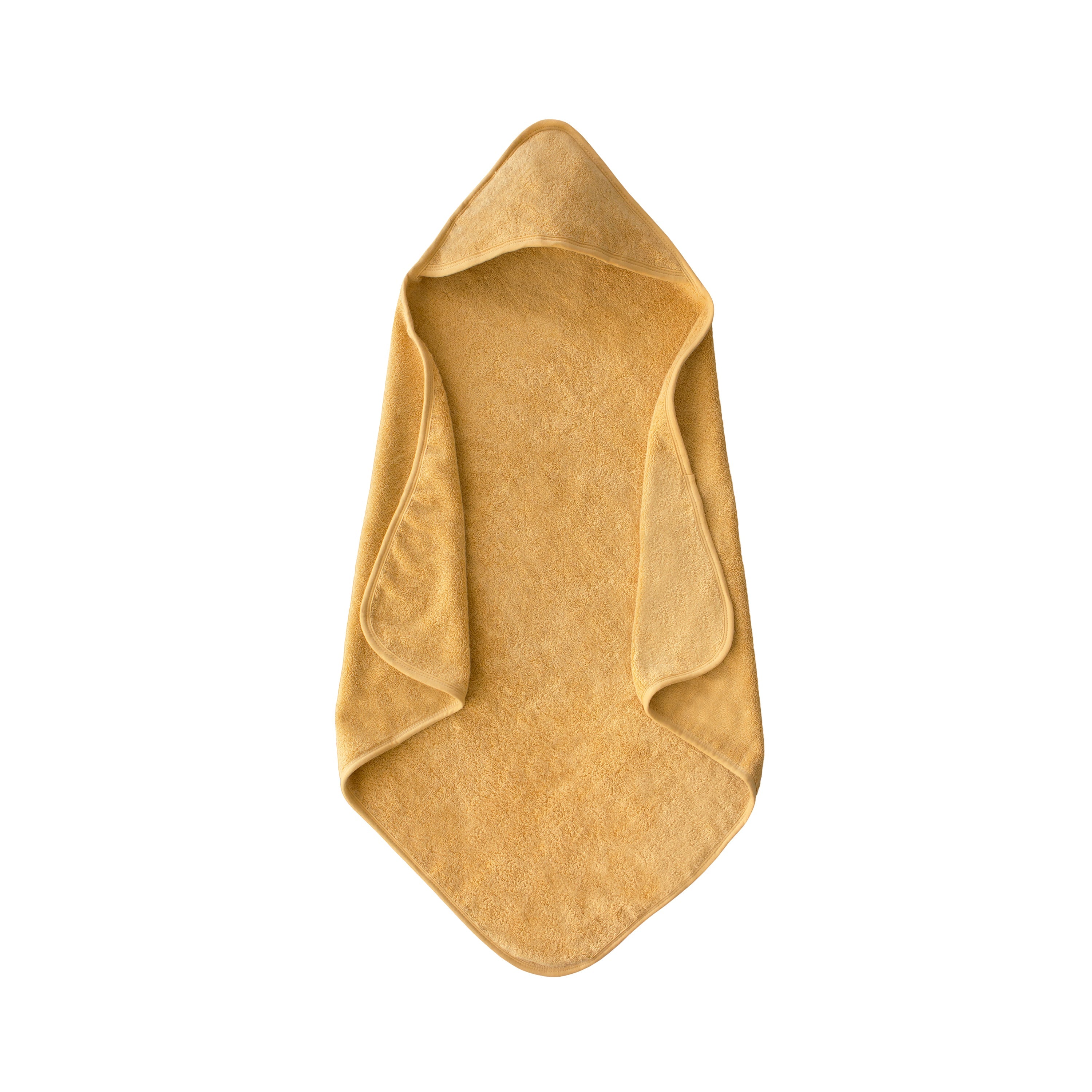 Mushie Organic Cotton Baby Hooded Towel Fall Yellow | Playroom Avenue