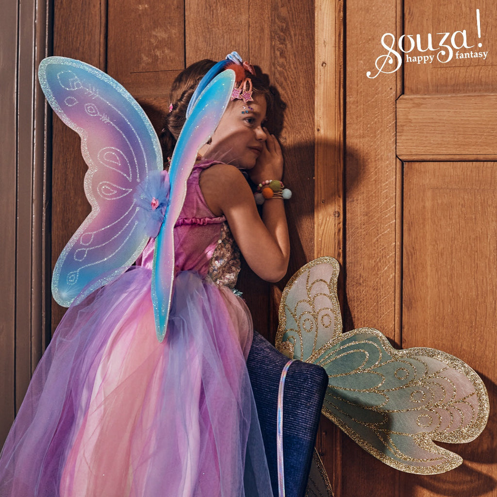 Souza Felicity Fairy Costume – Dress and Wings Set (pink & blue) | Playroom Avenue