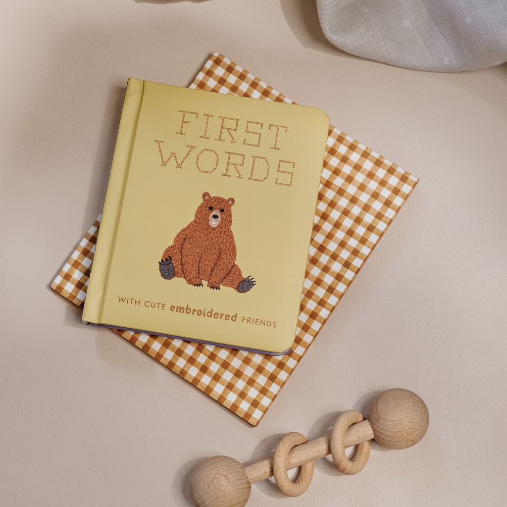 First Words with Cute Embroidered Friends | Playroom Avenue