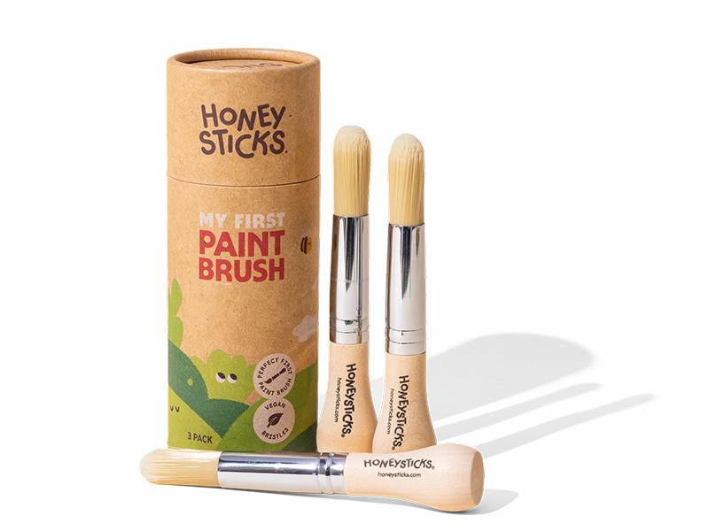 Honeysticks My First Paint Brush Set 3pk | Playroom Avenue