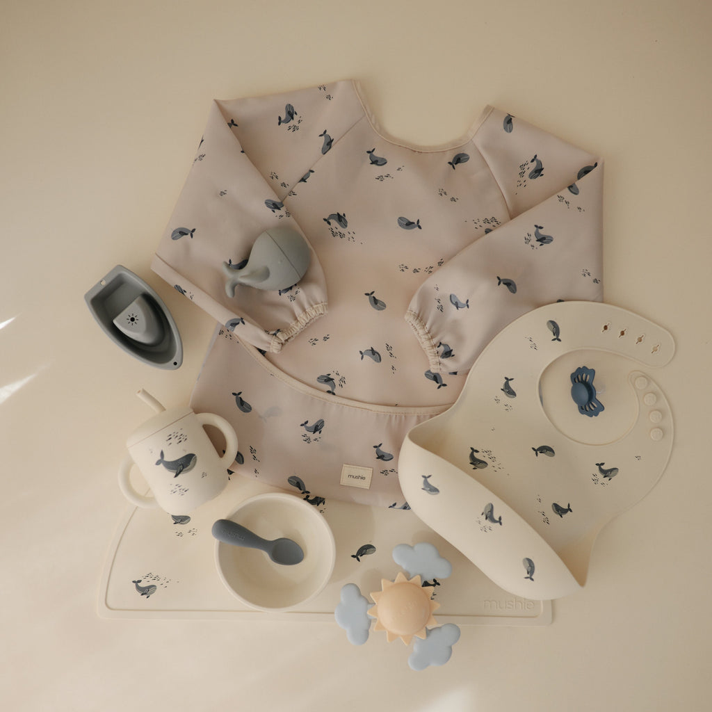Mushie Long Sleeve Bib | Playroom Avenue