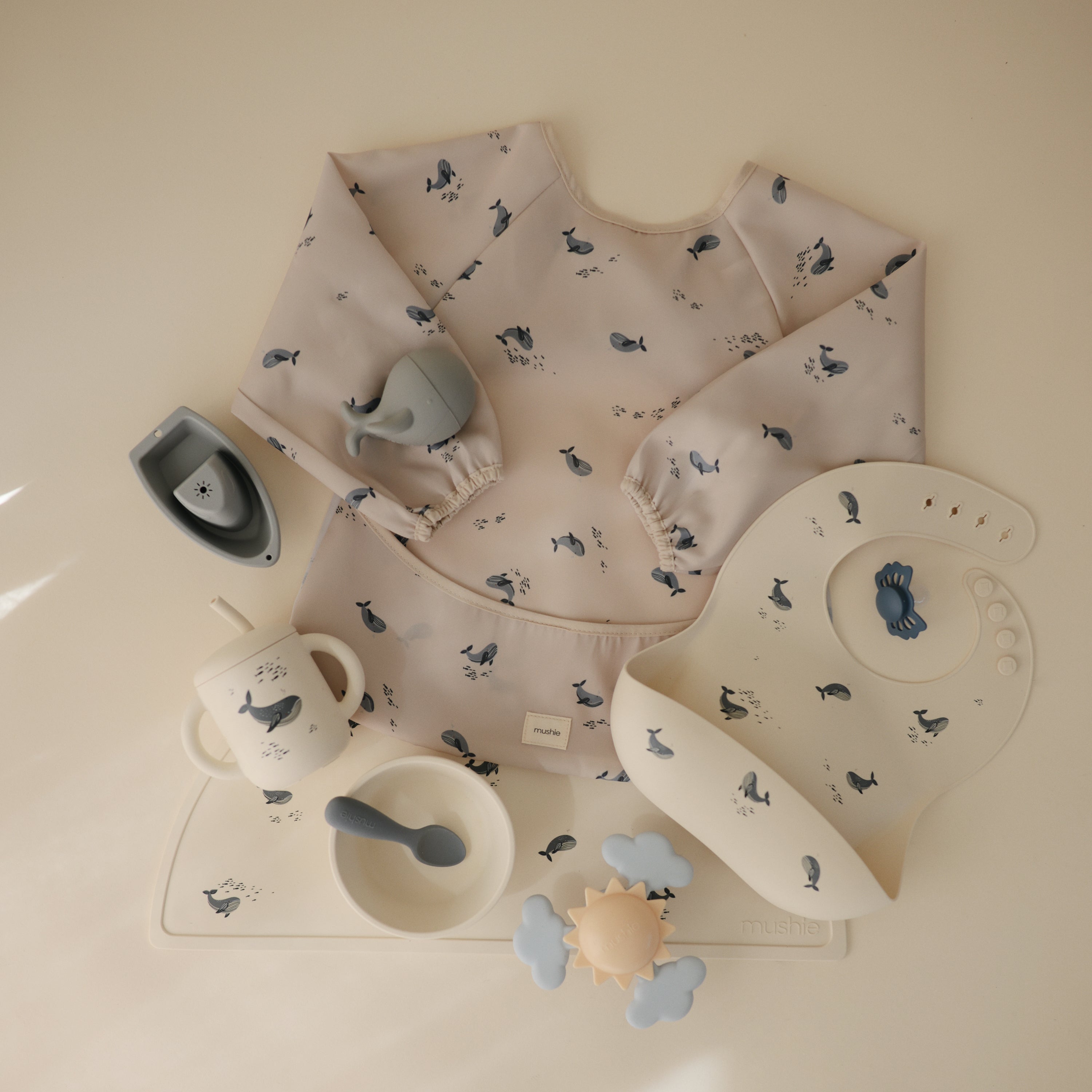Mushie Long Sleeve Bib | Playroom Avenue