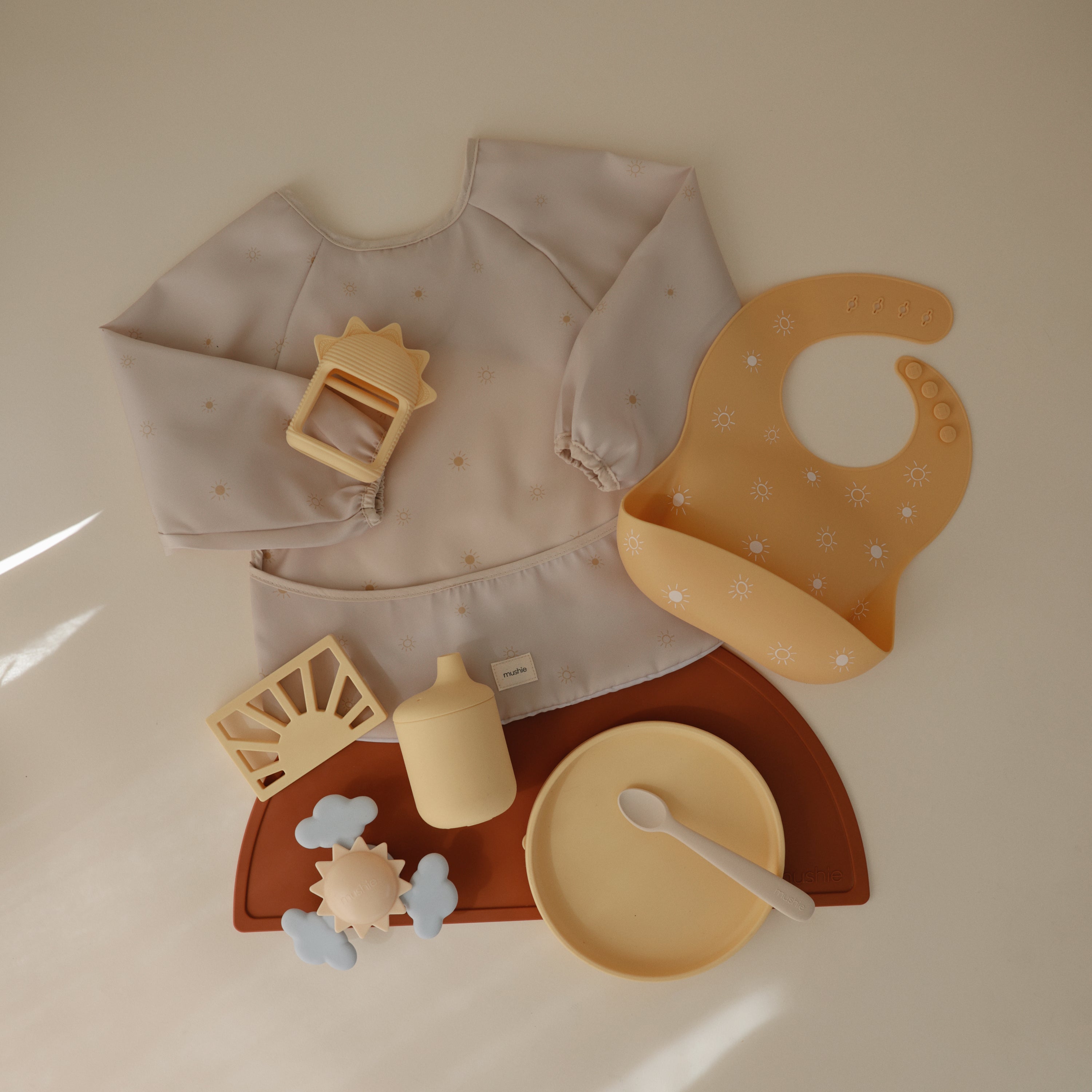 Mushie Long Sleeve Bib | Playroom Avenue