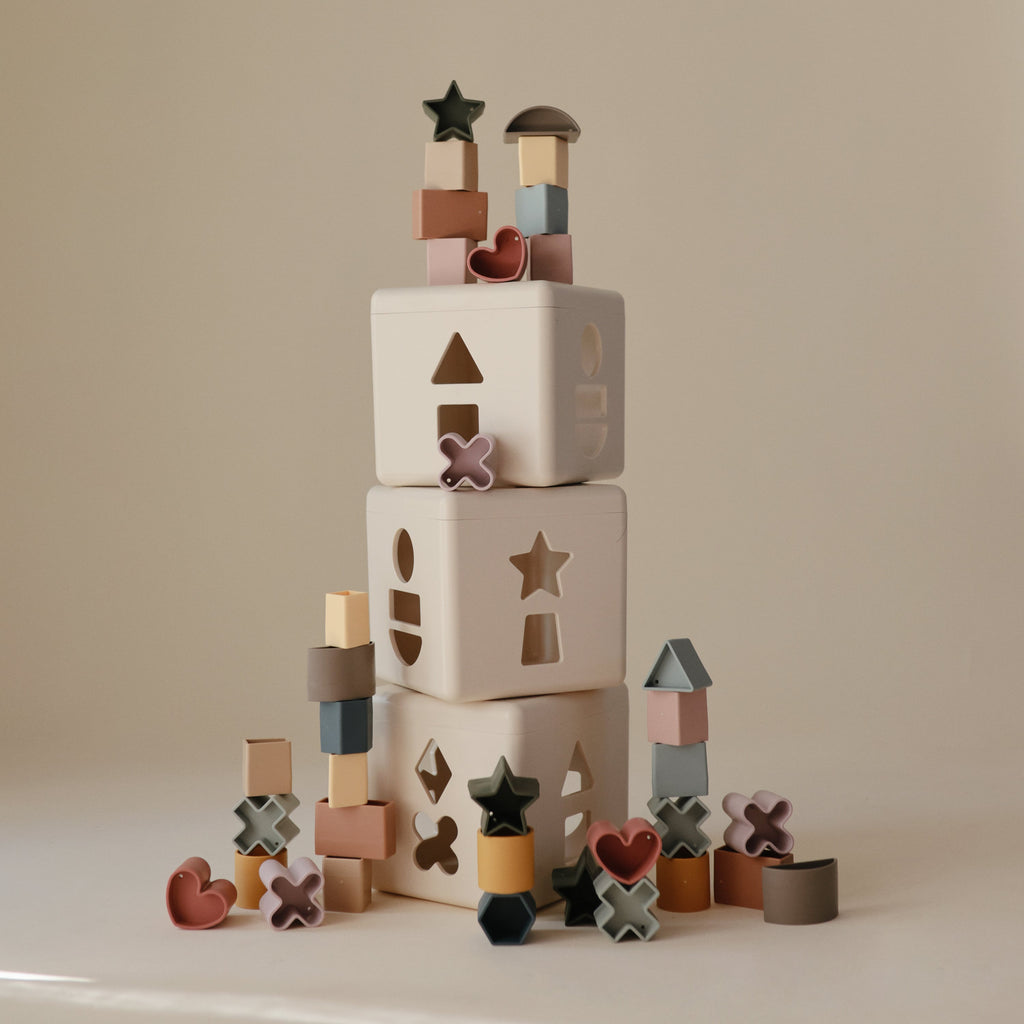 Mushie Shape Sorting Box | Playroom Avenue