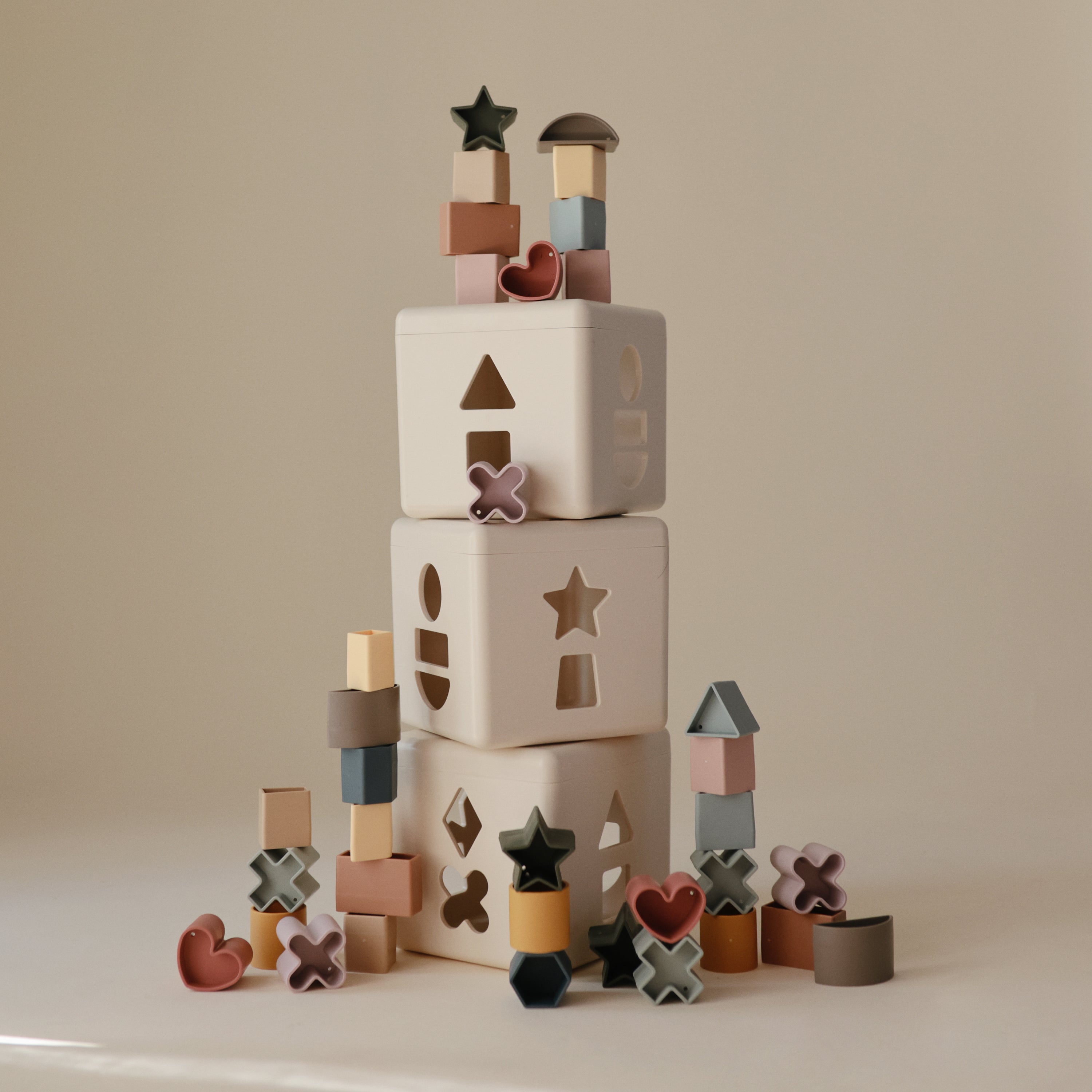 Mushie Shape Sorting Box | Playroom Avenue