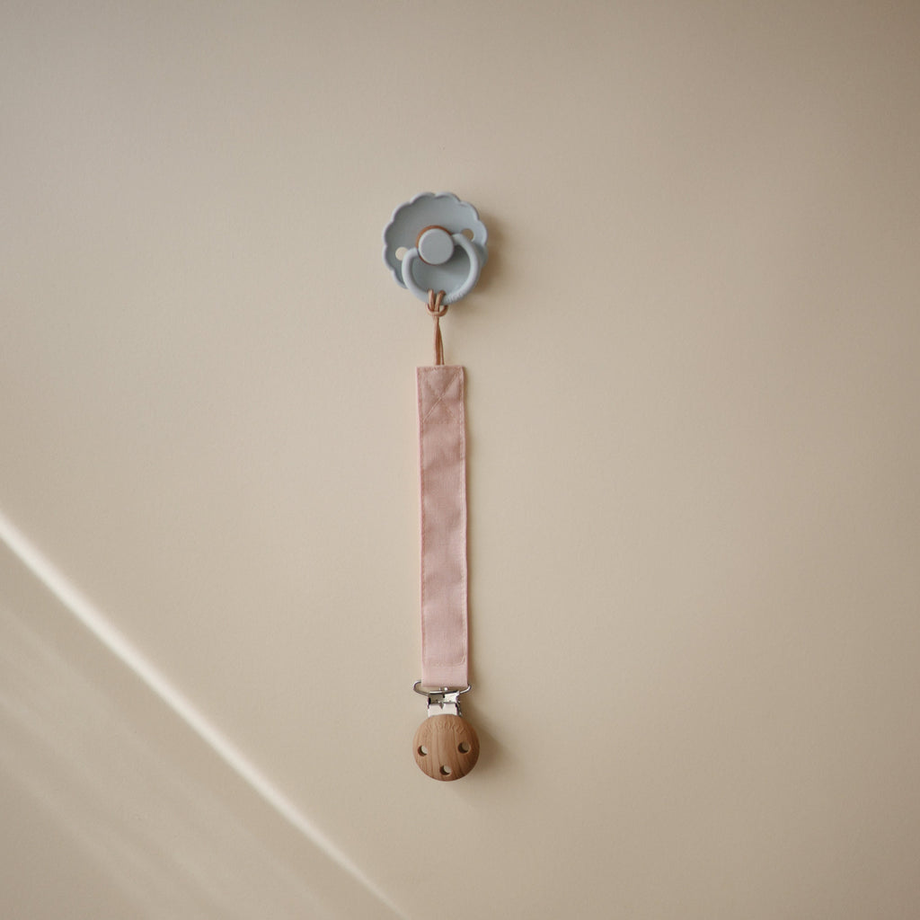 Mushie Linen Pacifier Clip 2-Pack | Playroom Avenue