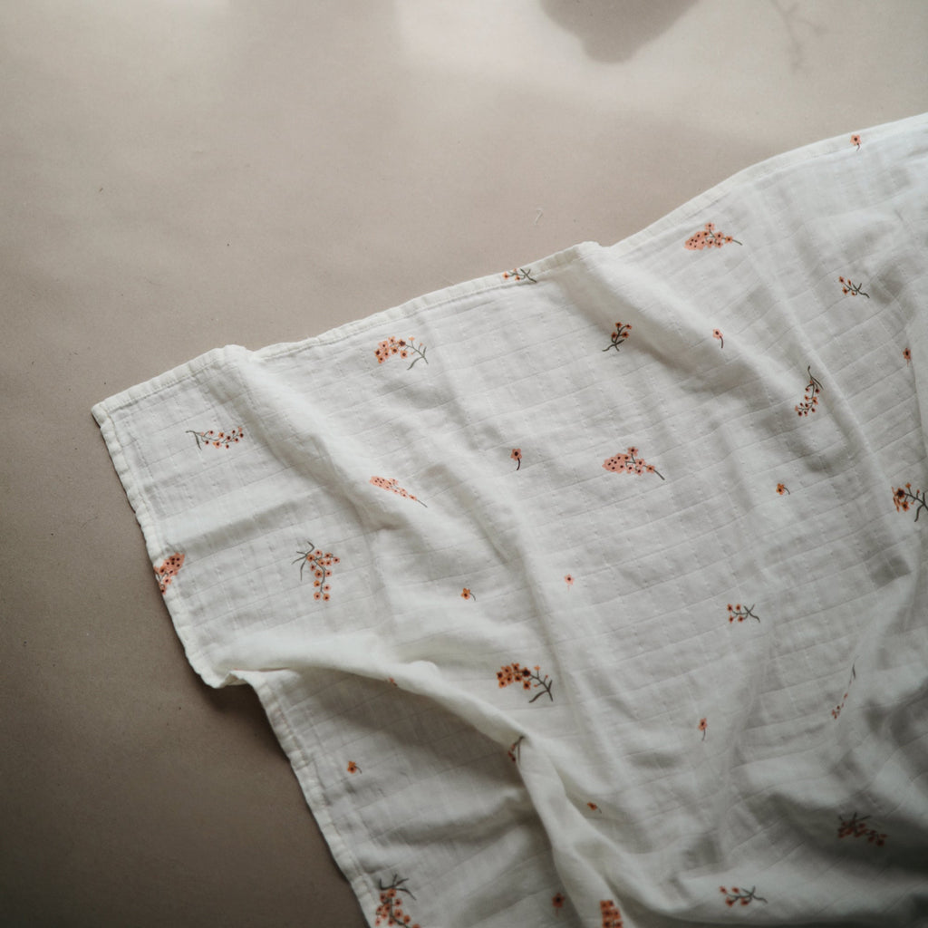 Mushie Organic Cotton Muslin Swaddle Blanket | Playroom Avenue