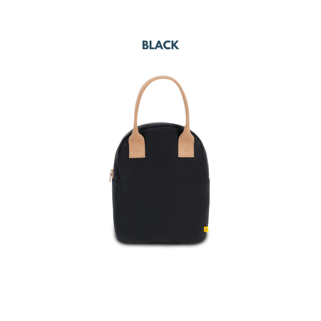 The Good Kiind Lunch Bags Carbon (Tan strap) | Playroom Avenue