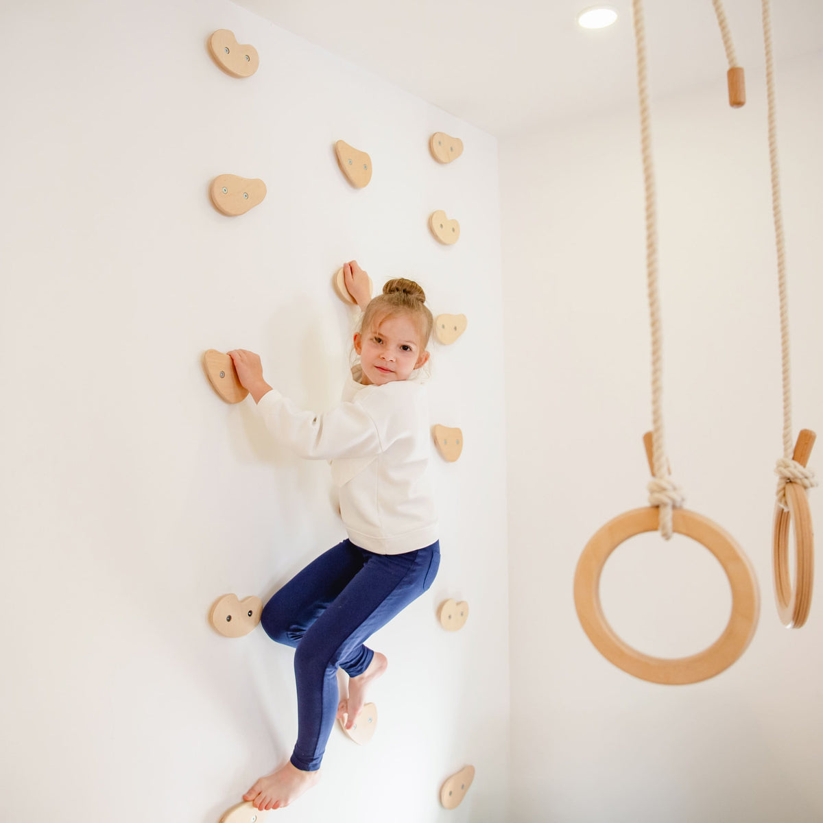 Wood and Hearts Climbing Holds | Playroom Avenue