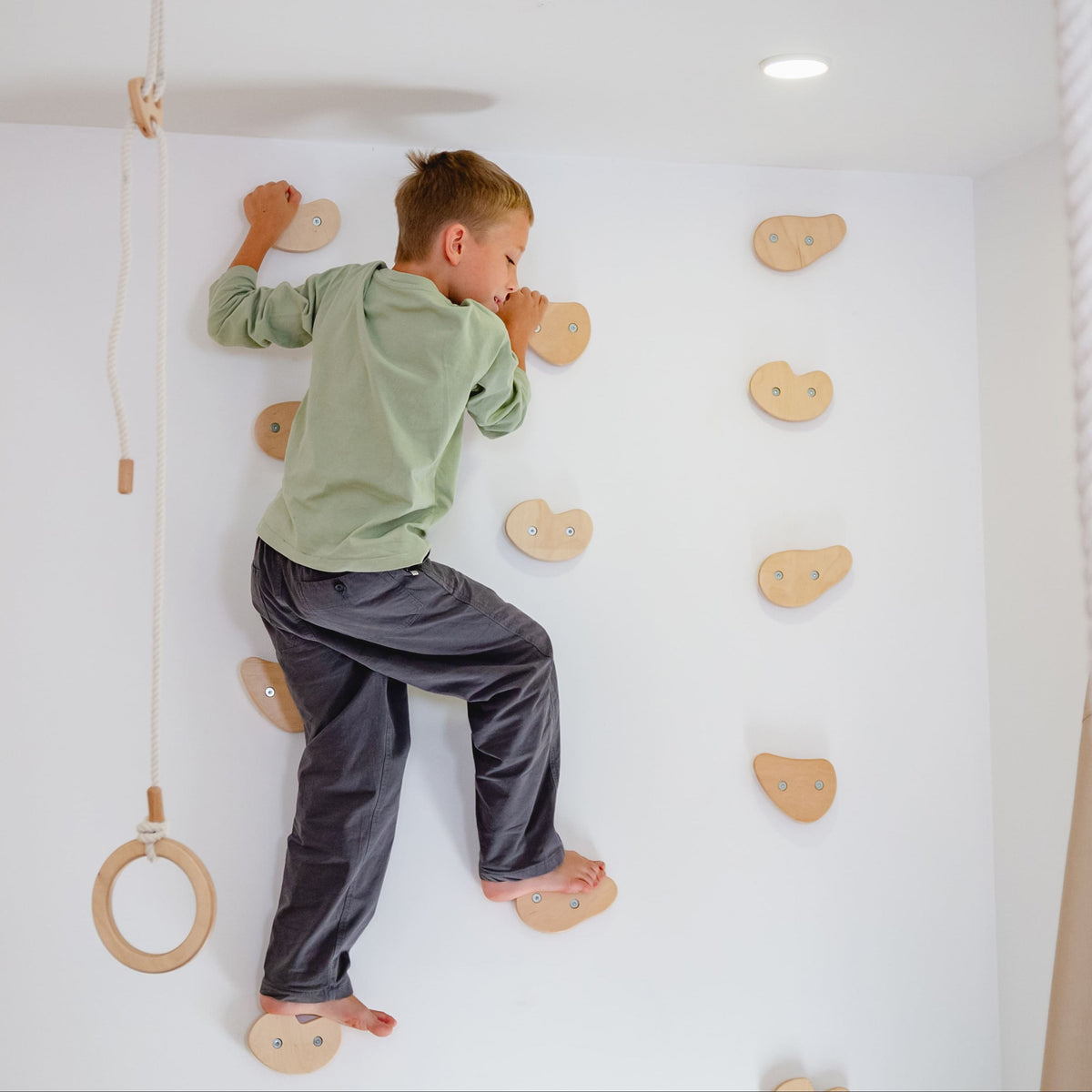 Wood and Hearts Climbing Holds | Playroom Avenue
