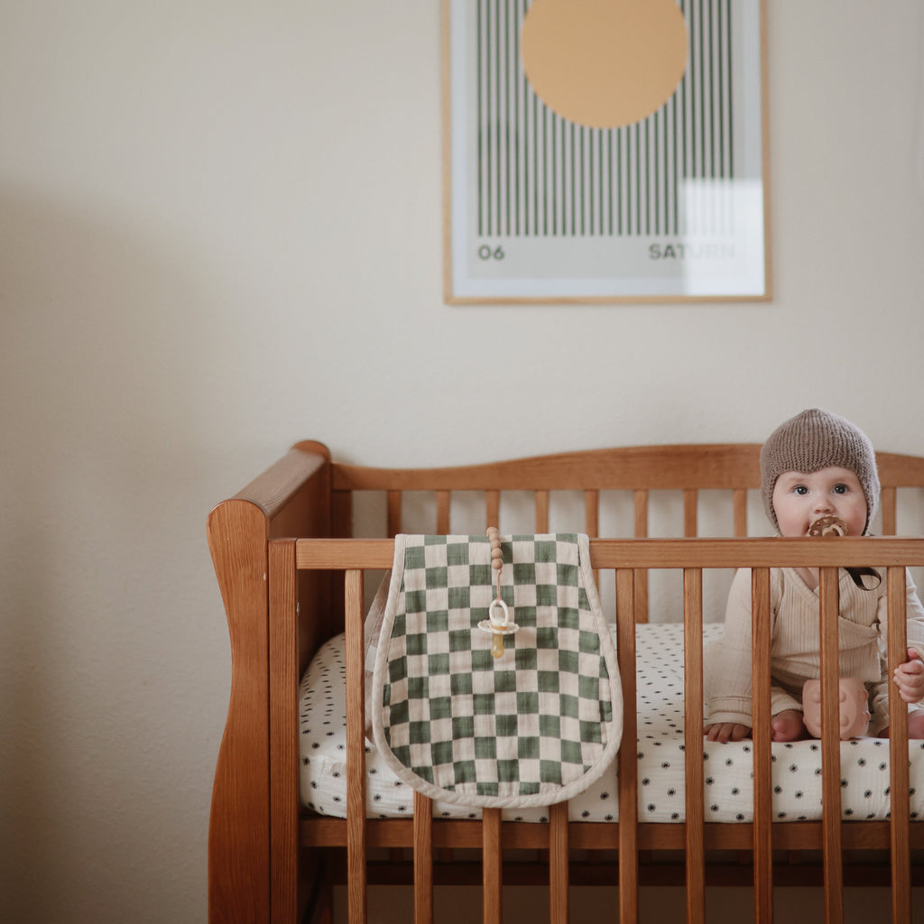 Mushie Organic Cotton Muslin Burp Cloth 2-Pack | Playroom Avenue