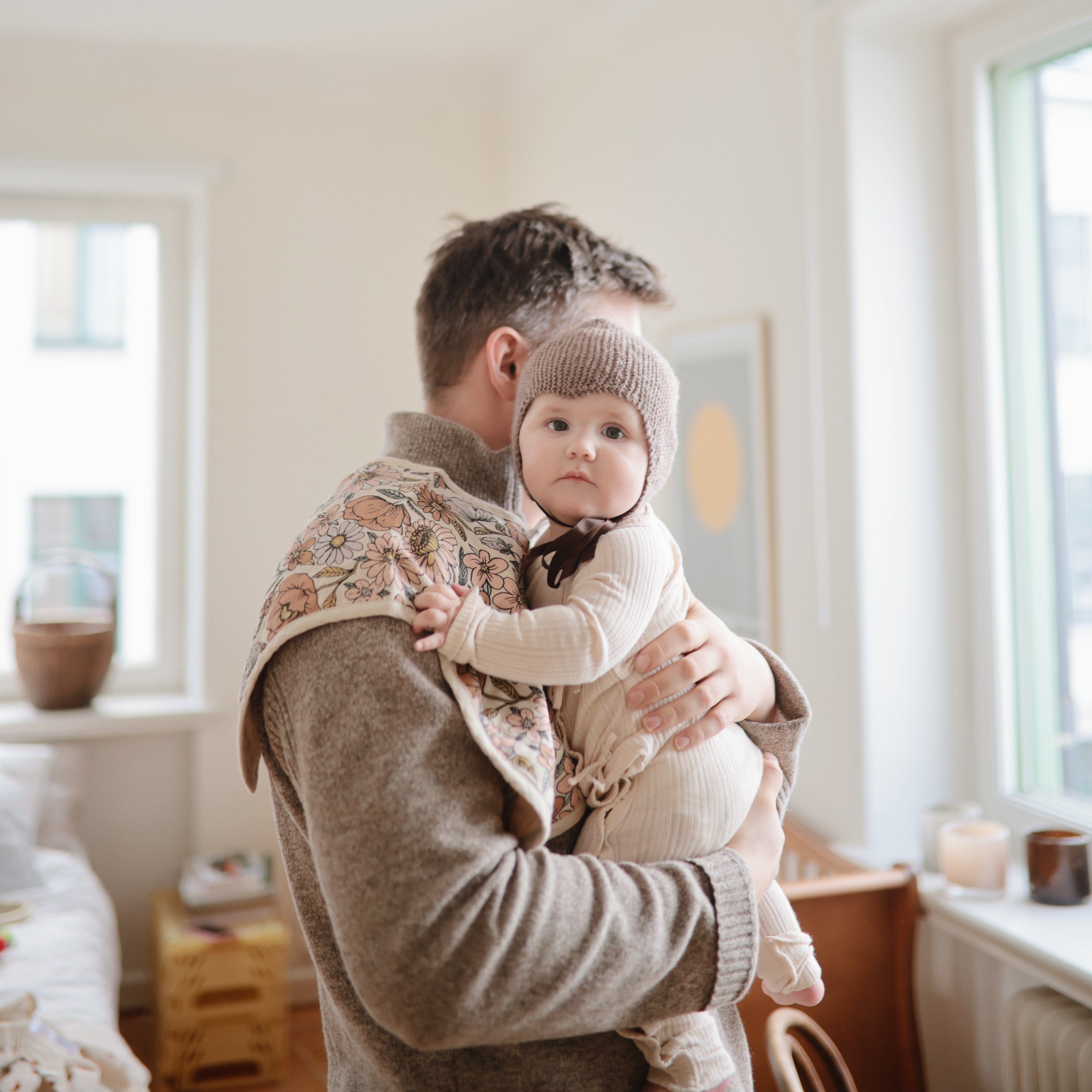 Mushie Organic Cotton Muslin Burp Cloth 2-Pack | Playroom Avenue