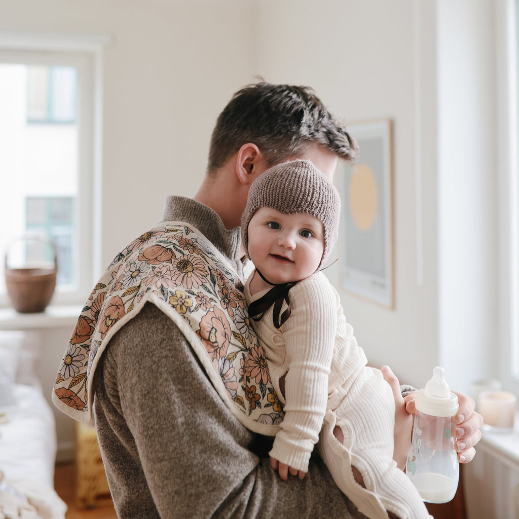 Mushie Organic Cotton Muslin Burp Cloth 2-Pack | Playroom Avenue