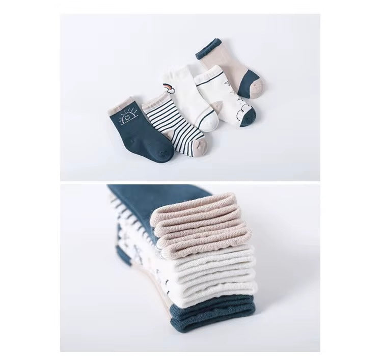 ozznekshoes Organic Cotton Kids’ Socks |Sunset Socks for Toddlers | Playroom Avenue