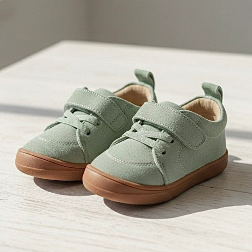 Ozznek Shoes Moss Suede Sneakers – Everyday Barefoot Sneakers for Toddlers & Kids | Playroom Avenue