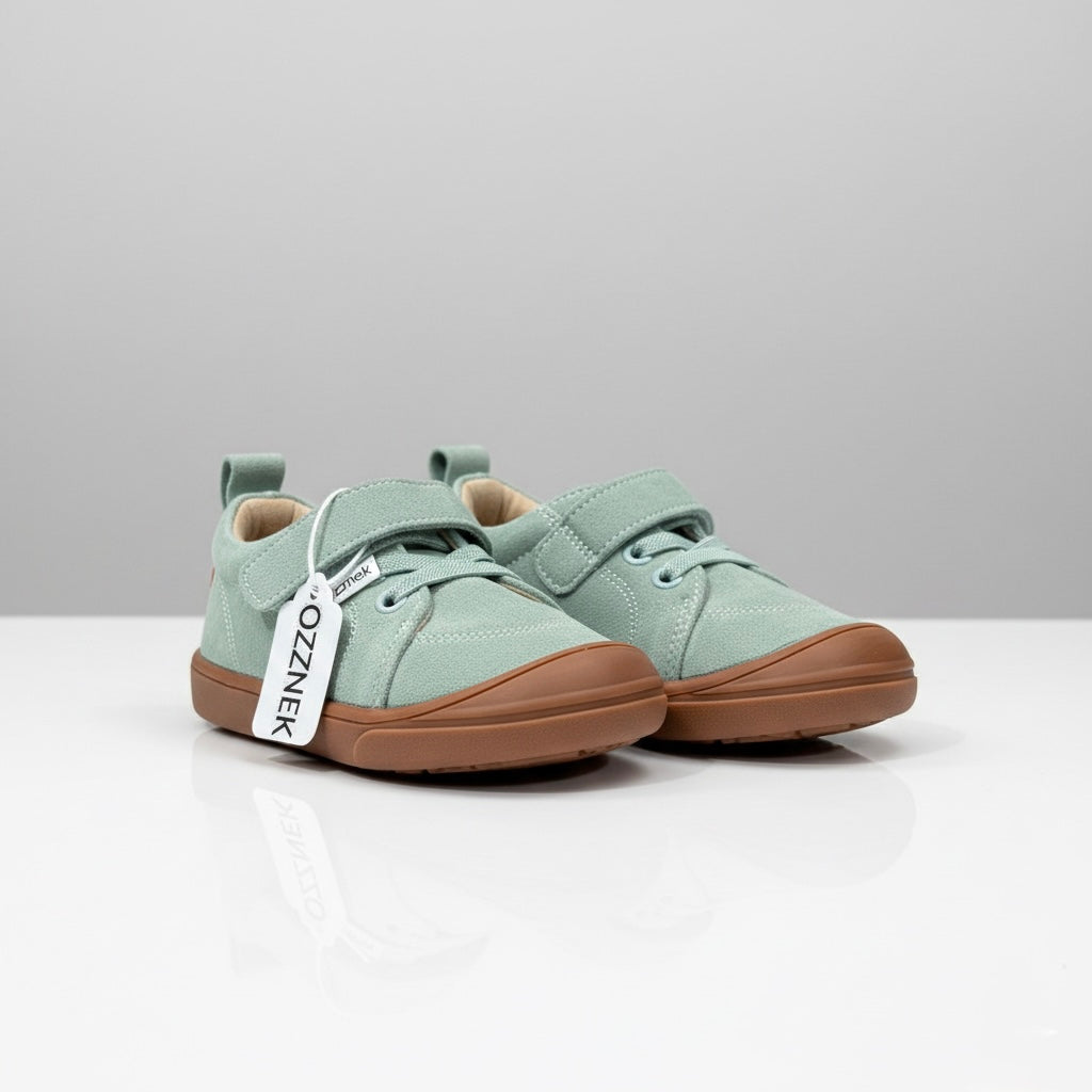 Ozznek Shoes Moss Suede Sneakers – Everyday Barefoot Sneakers for Toddlers & Kids | Playroom Avenue