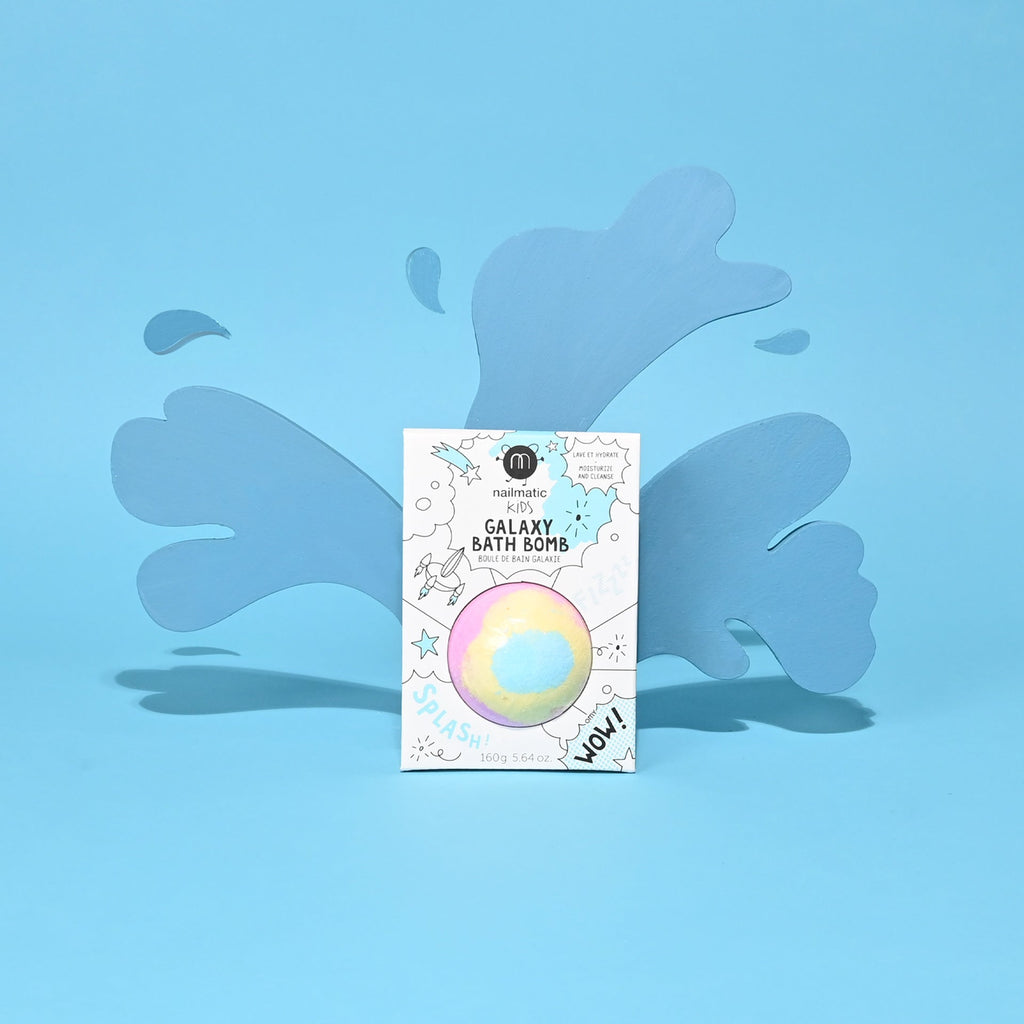 Nailmatic Bath Bomb for Kids GALAXY ORIGINAL Blue Yellow | Playroom Avenue