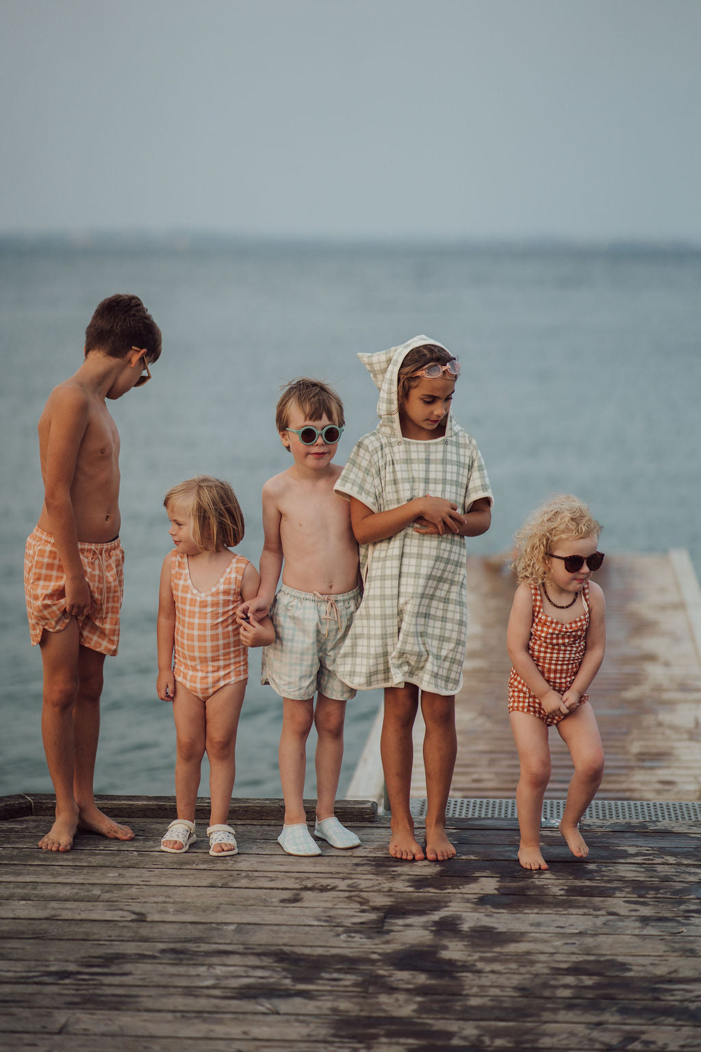 GRECH & CO. Swim Shoes | Fern Plaid | Playroom Avenue