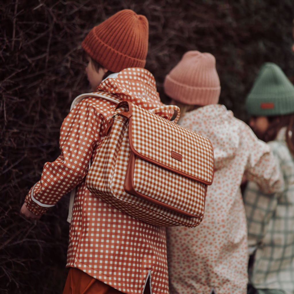 GRECH & CO. Satchel Backpack | Sienna Gingham