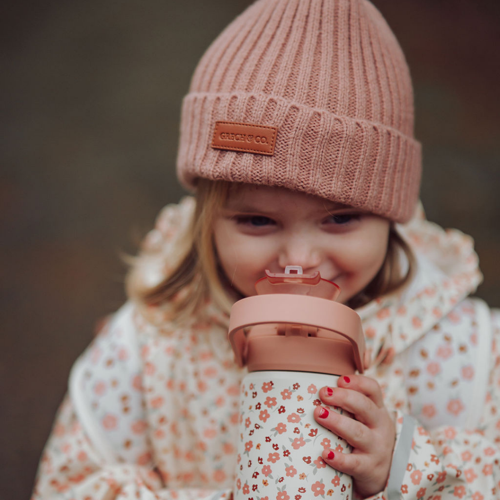 GRECH & CO. Knit Beanie Wide Rib | Sunset | Playroom Avenue