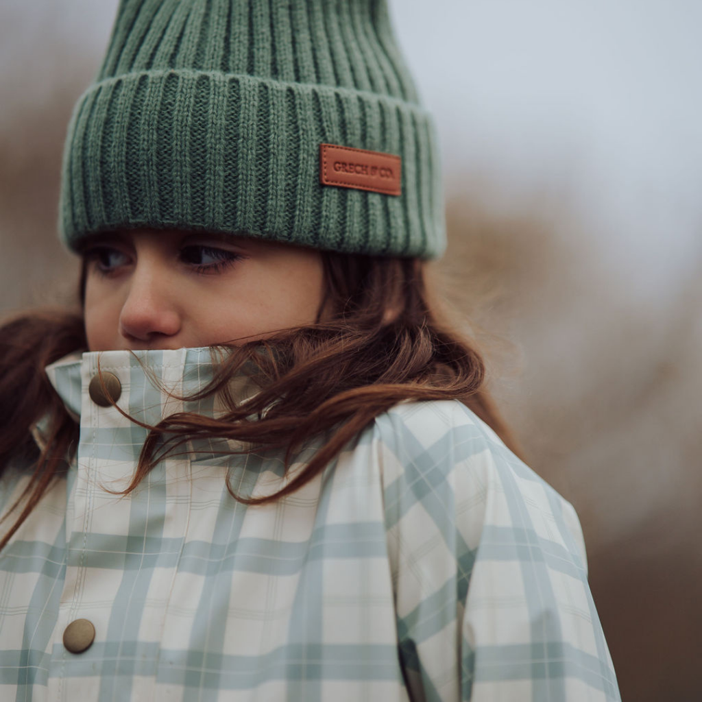 GRECH & CO. Knit Beanie Wide Rib | Fern | Playroom Avenue