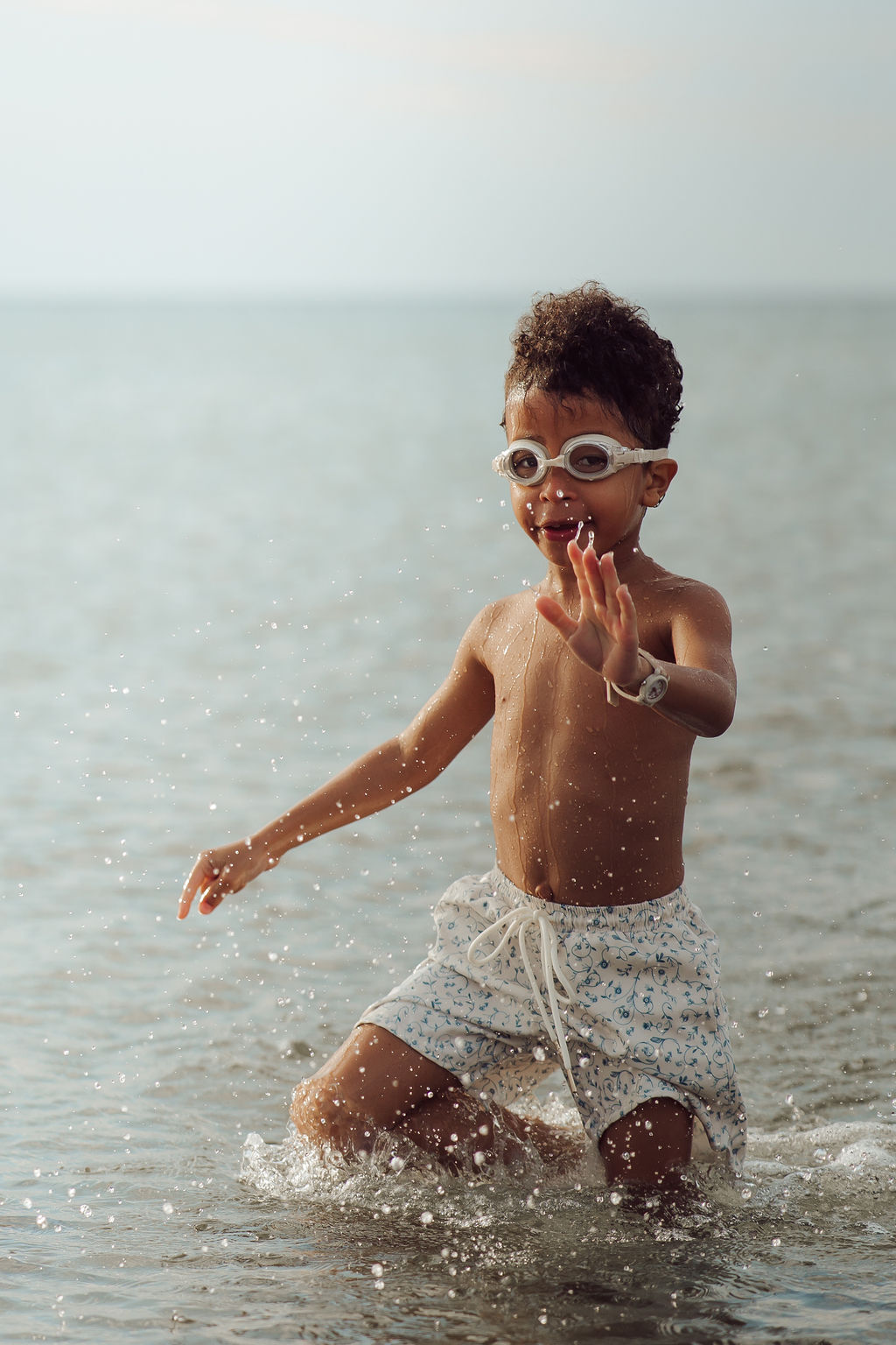 GRECH & CO. Swim Trunks | UPF + Recycled - Scandi Floral | Playroom Avenue