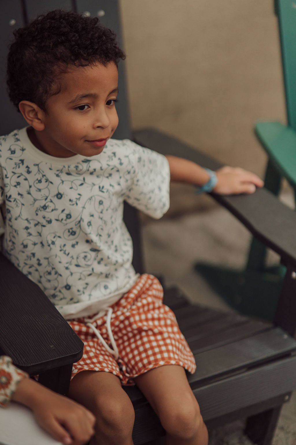 GRECH & CO. Swim Trunks | UPF + Recycled - Sienna Gingham | Playroom Avenue